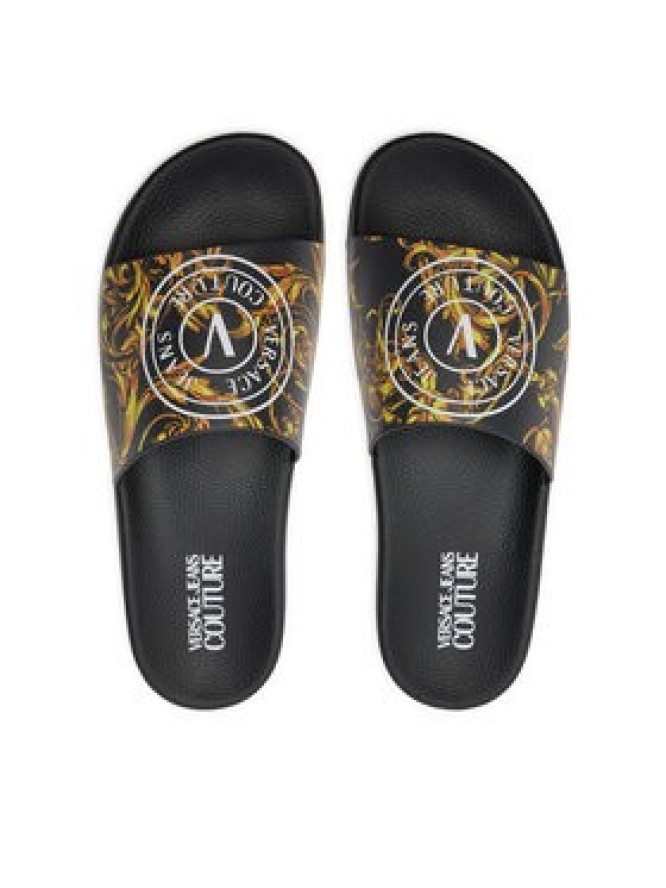 Versace Jeans Couture Klapki 76YA3SQ3 Czarny