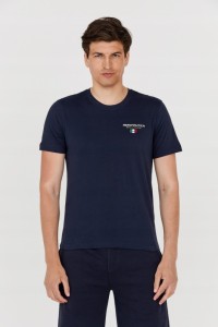 AERONAUTICA MILITARE Granatowy t-shirt męski