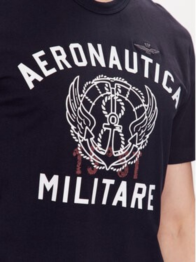 Aeronautica Militare T-Shirt 231TS2095J597 Granatowy Regular Fit