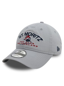 New Era Czapka z daszkiem Washed St. Moritz Ski 9TWENTY 60580868 Szary