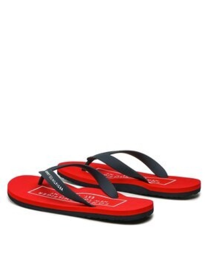 Tommy Hilfiger Japonki Rubber Hilfiger Beach Sandal FM0FM04468 Granatowy