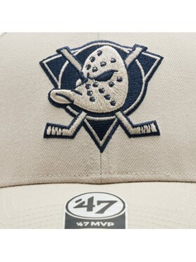 47 Brand Czapka z daszkiem NHL Anaheim Ducks '47 MVP SNAPBACK H-MVPSP25WBP-BN Écru