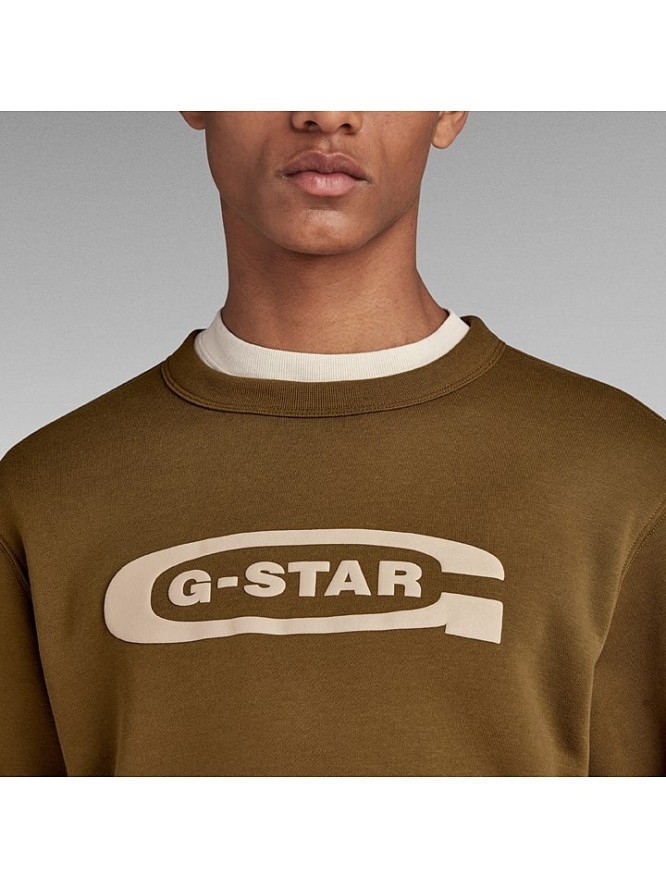 G-Star Bluza w kolorze jasnobrązowym rozmiar: L