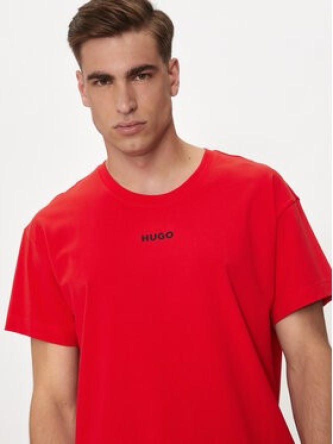 Hugo T-Shirt Linked 50518646 Czerwony Relaxed Fit