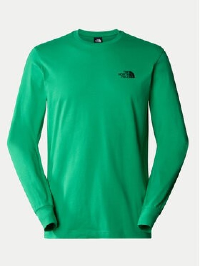 The North Face Longsleeve Redbox NF0A87NN Zielony Regular Fit