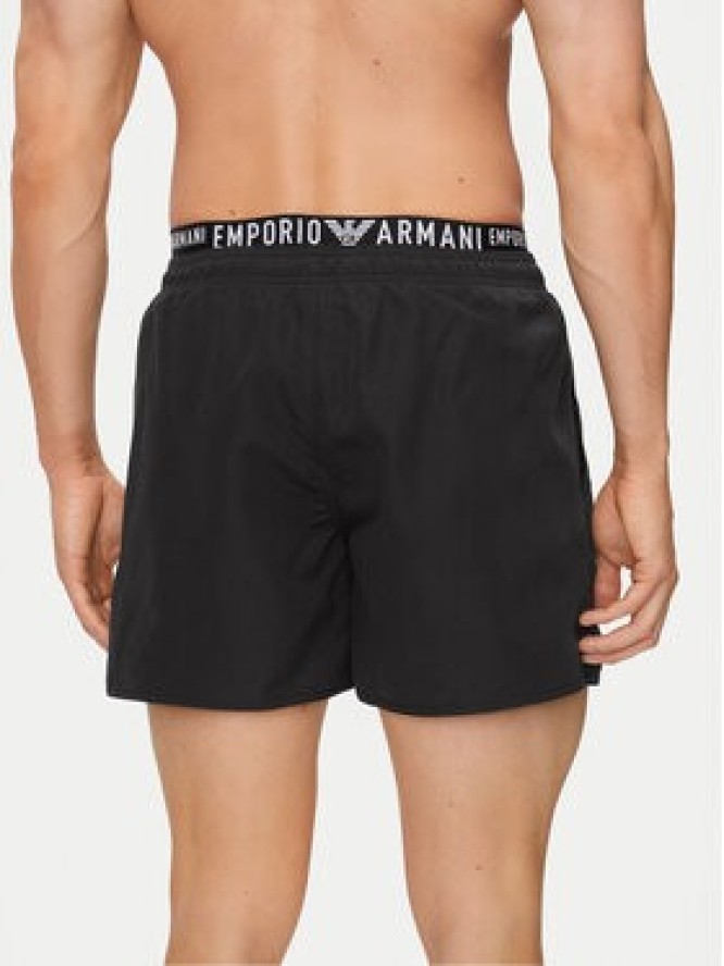 Emporio Armani Underwear Szorty kąpielowe 211740 4R432 00020 Czarny Regular Fit