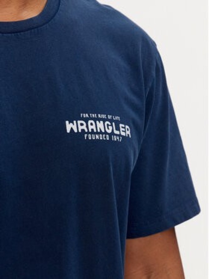 Wrangler T-Shirt Graphic 112350530 Granatowy Regular Fit