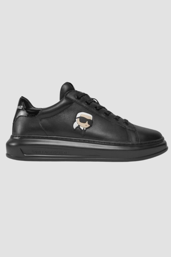 KARL LAGERFELD Czarne sneakersy Kapri Mens Nft Lo Lace