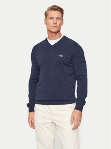 Lacoste Sweter AH1951 Granatowy Regular Fit