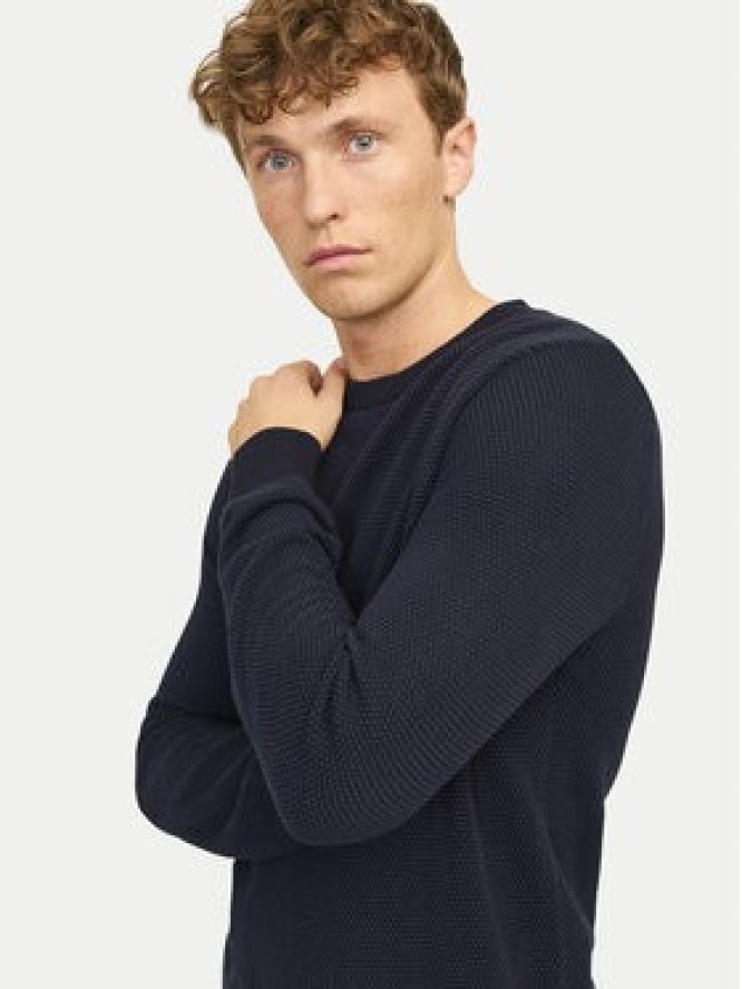 Jack&Jones Sweter Globe 12258139 Granatowy Regular Fit