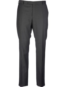 Strellson Wełniane spodnie w kolorze antracytowym rozmiar: 94