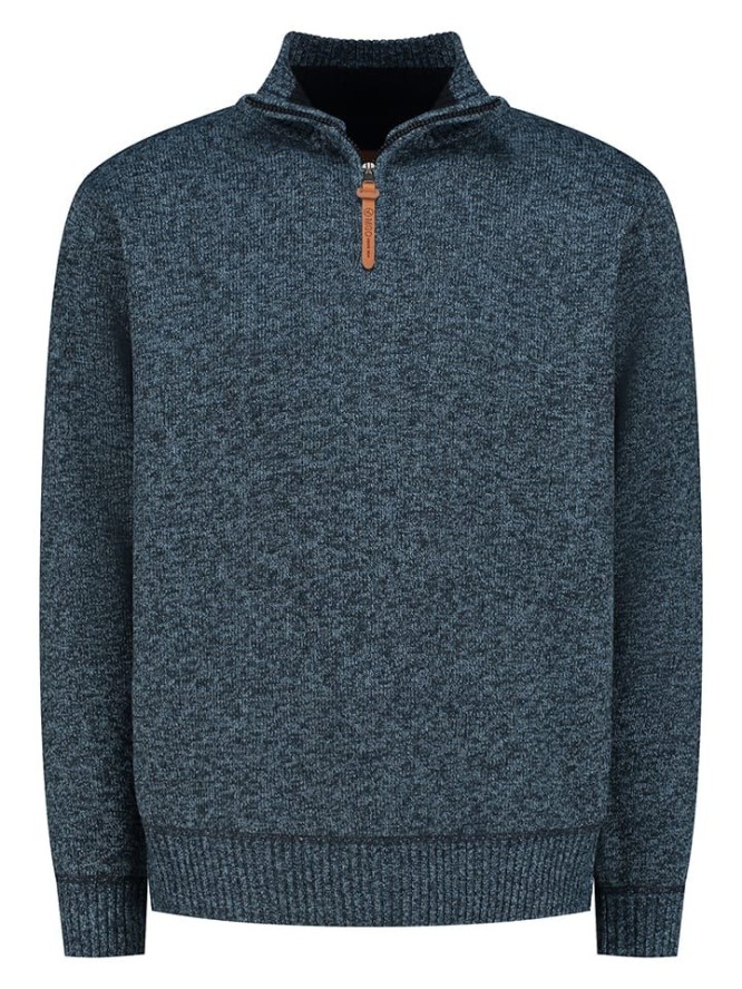 MGO leisure wear Sweter "Perry" w kolorze niebieskim rozmiar: M