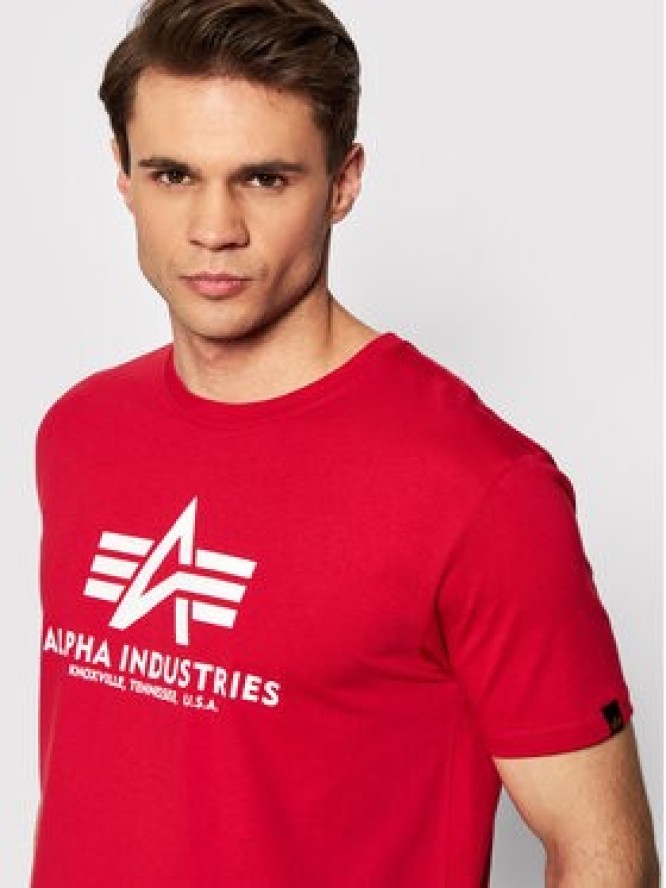 Alpha Industries T-Shirt Basic 100501 Czerwony Regular Fit