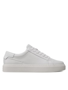 Calvin Klein Sneakersy Low Top Lace Up Lth Sm HM0HM01018 Biały