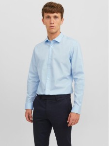 Jack&Jones Koszula 12187222 Błękitny Slim Fit