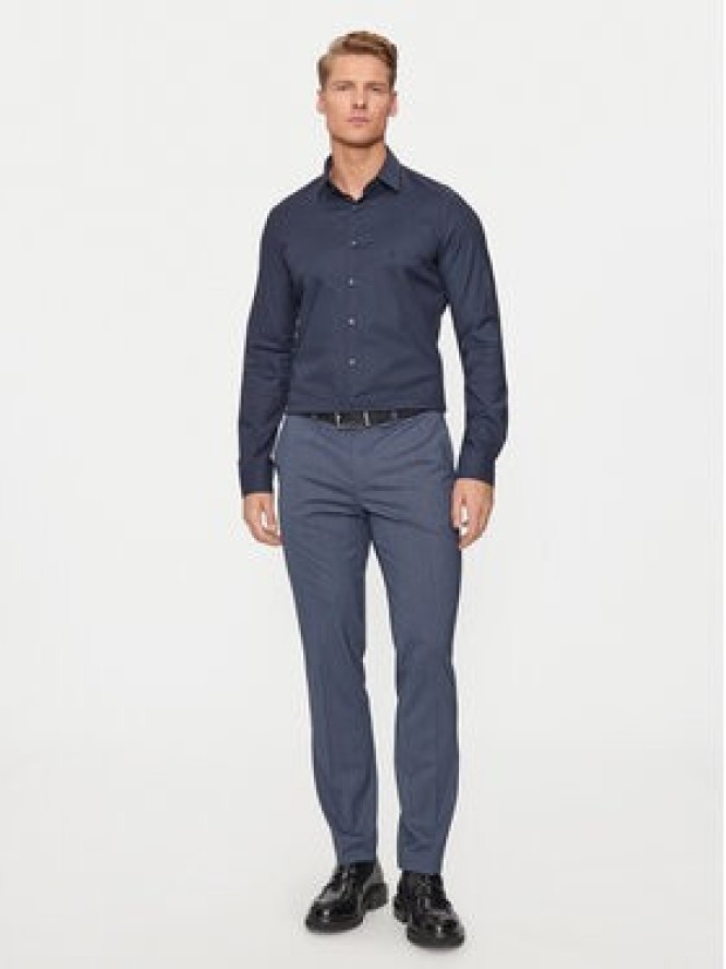 Calvin Klein Koszula K10K113182 Granatowy Slim Fit