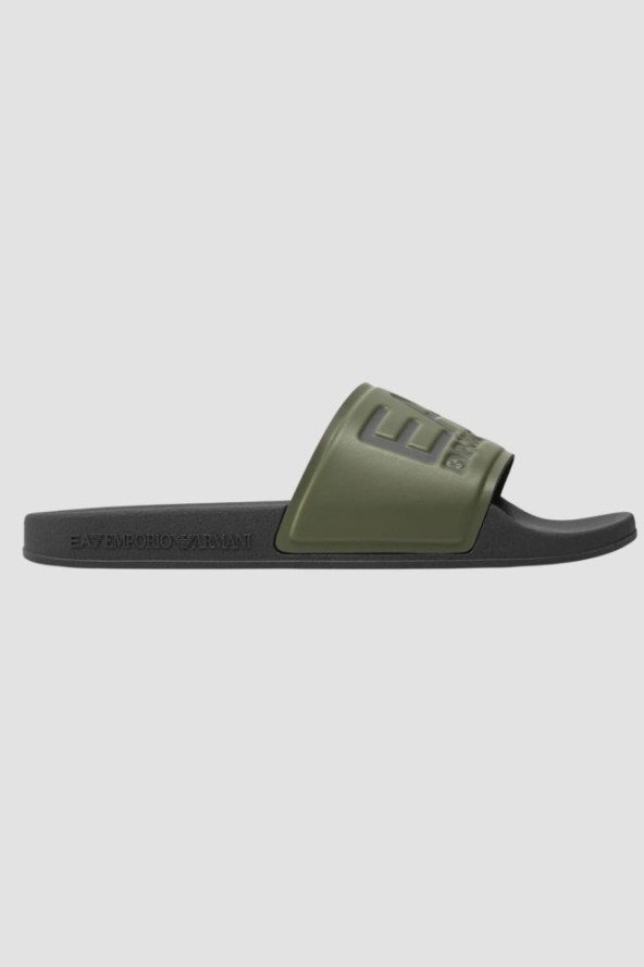 EA7 Zielone klapki Flip flops