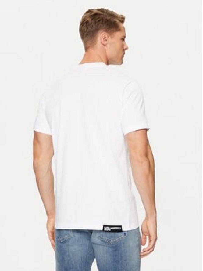 Karl Lagerfeld Jeans T-Shirt A1M17003 Biały Slim Fit