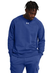 Bluza dresowa męska Under Armour UA Rival Fleece Crew - niebieska