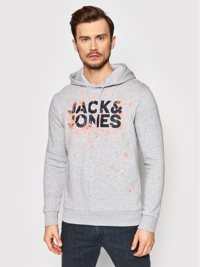 Jack&Jones Bluza New Splash 12200462 Szary Regular Fit