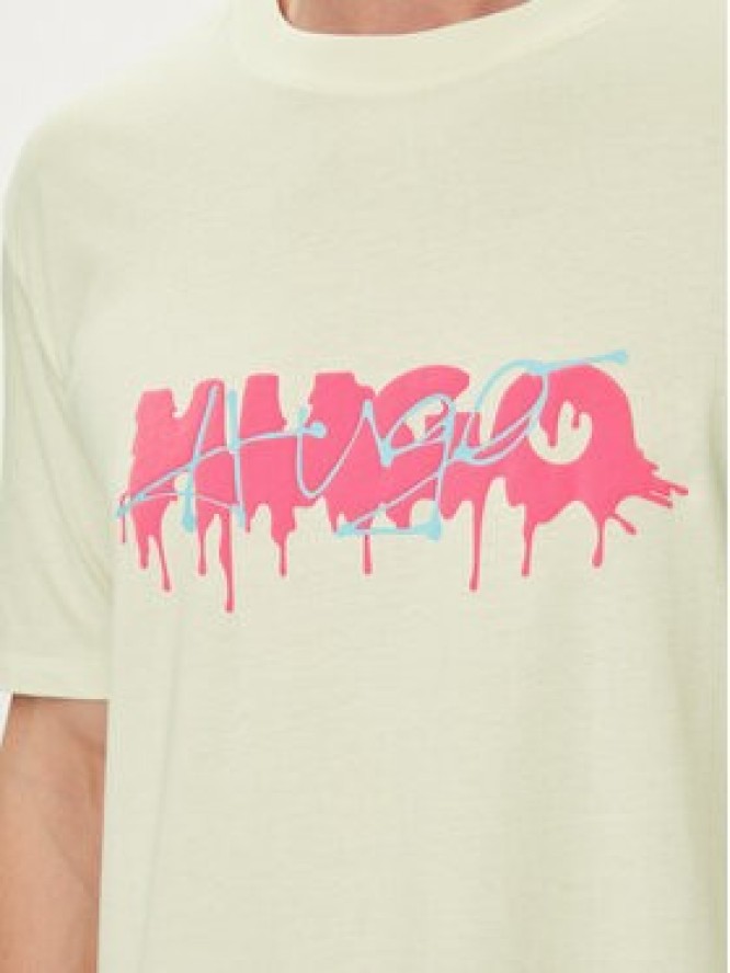 Hugo T-Shirt Decation 50515282 Écru Regular Fit