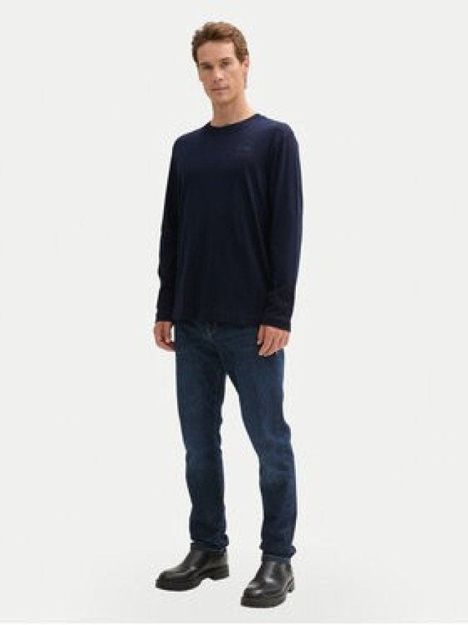 Tom Tailor Longsleeve 1043992 Granatowy Regular Fit