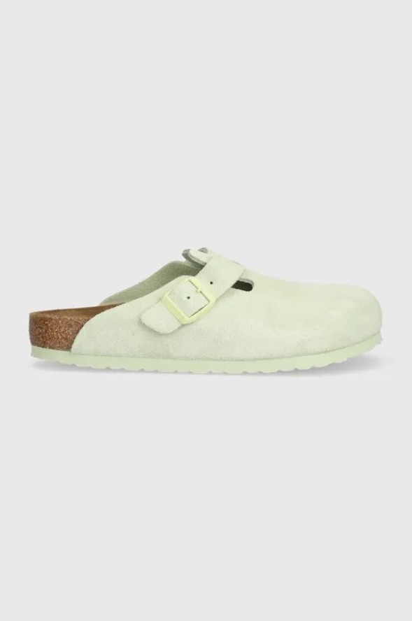 Klapki męskie BIRKENSTOCK BOSTON LEVE FADED LIME