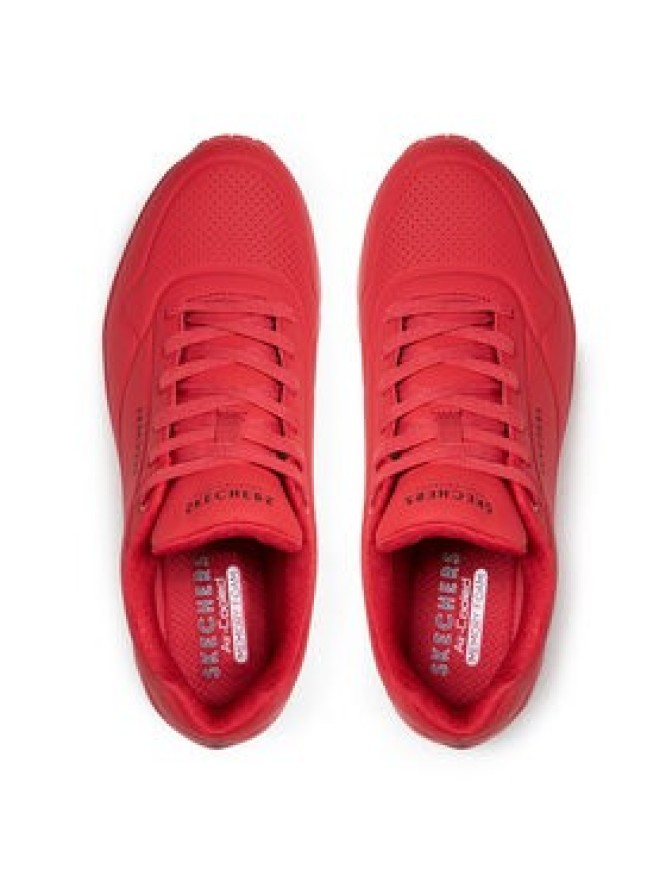 Skechers Sneakersy Uno Stand On Air 52458/RED Czerwony