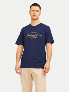 Jack&Jones T-Shirt Erris 12256799 Granatowy Standard Fit