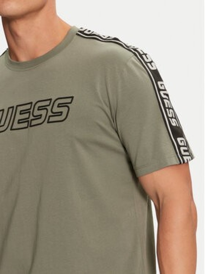 Guess T-Shirt Arlo Z4GI18 J1314 Zielony Regular Fit