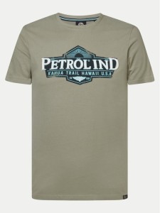 Petrol Industries T-Shirt M-1040-TSR602 Zielony Regular Fit