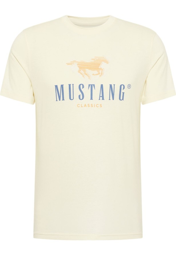 MUSTANG ALEX C PRINT MĘSKI T-SHIRT KOSZULKA NADRUK LOGO PRISTINE 1013808 8001