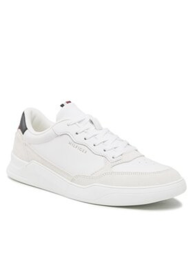 Tommy Hilfiger Sneakersy Elevated Cupsole Leather Mix FM0FM04358 Biały