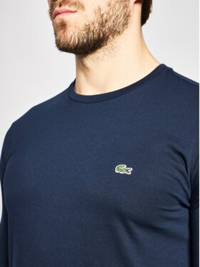 Lacoste Longsleeve TH6712 Granatowy Regular Fit