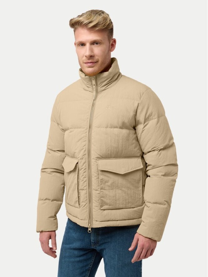 Jack Wolfskin Kurtka puchowa Nordlicht A60040 Beżowy Regular Fit