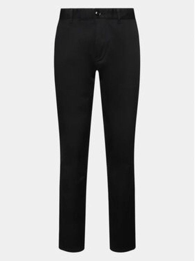 Sisley Chinosy 4AIHSF021 Czarny Slim Fit