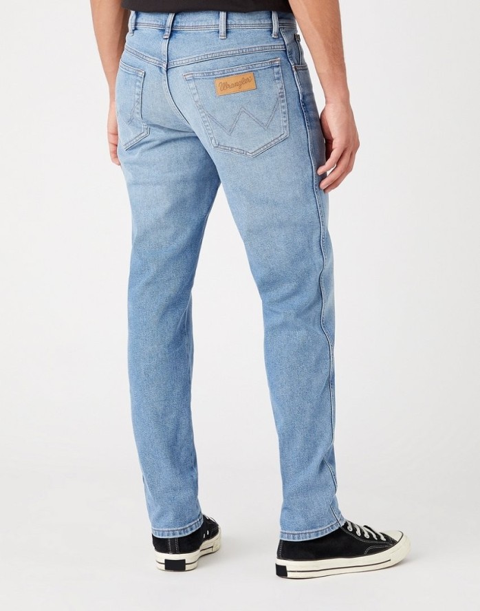 WRANGLER TEXAS MĘSKIE SPODNIE JEANSOWE TAPER BLUE BOSS W12TYL29R