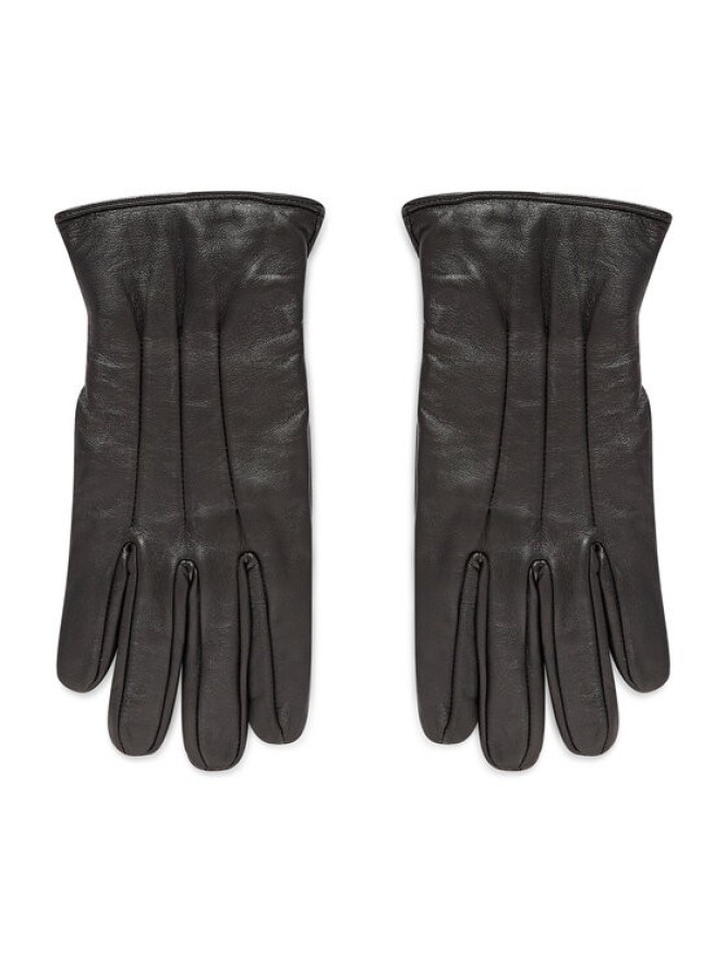 Jack&Jones Rękawiczki Męskie Jacmontana Leather Gloves Noos 12125090 Czarny