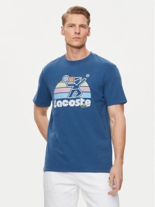 Lacoste T-Shirt TH8567 Granatowy Regular Fit