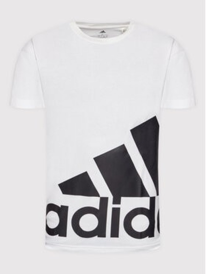 adidas T-Shirt Essentials Giant Logo HE1829 Biały Relaxed Fit