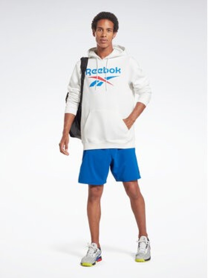 Reebok Bluza Identity Stacked Logo H54805 Biały Regular Fit