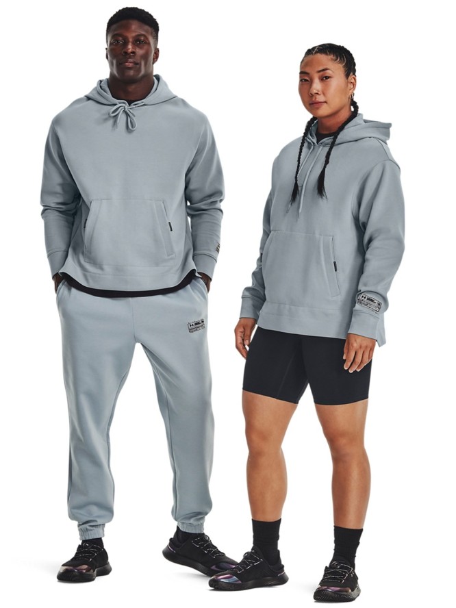 Bluza dresowa uniseks Under Armour UA SUMMIT KNIT HOODIE - szara