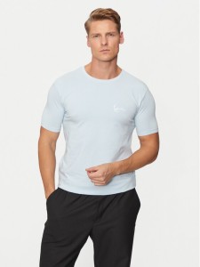 Karl Kani T-Shirt Small Signature 60300107 Błękitny Slim Fit