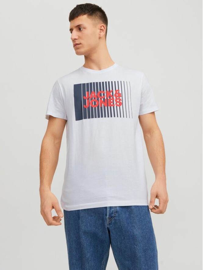 Jack&Jones T-Shirt Corp 12233999 Biały Standard Fit