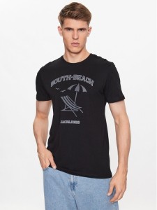 Jack&Jones T-Shirt Summer 12222921 Czarny Regular Fit