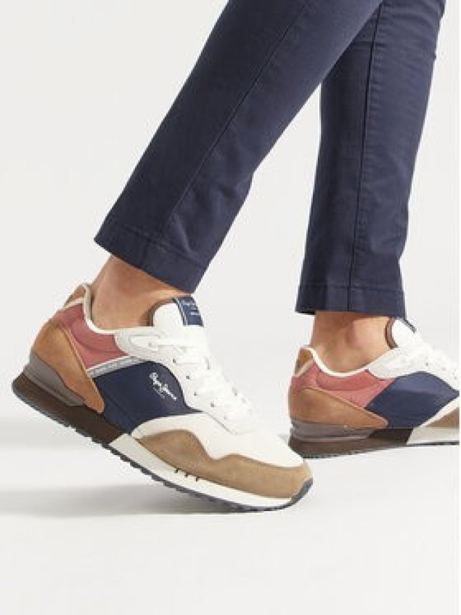 Pepe Jeans Sneakersy London Class M PMS40011 Brązowy