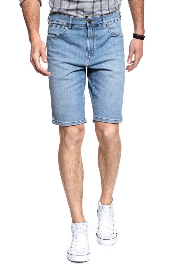 KRÓTKIE SPODENKI WRANGLER DENIM SHORT LIGHT FEATHER W14CQA14R