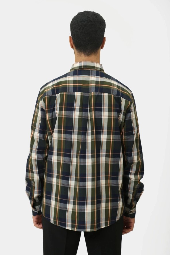 Męska Koszula MUSTANG Chester Green Multi Check 1015624 12644