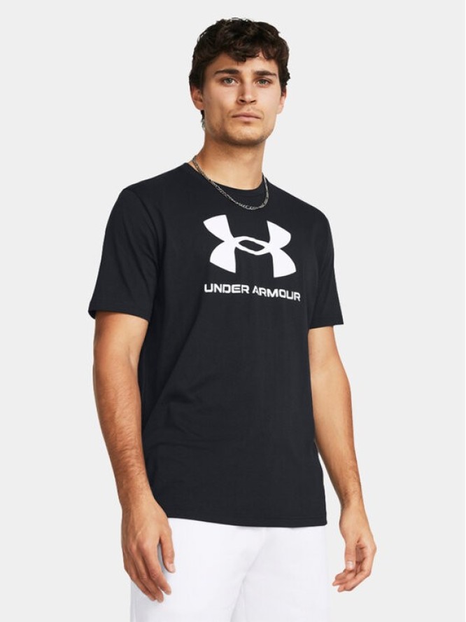 Under Armour T-Shirt Ua Sportstyle Logo Update Ss 1382911-001 Czarny Loose Fit