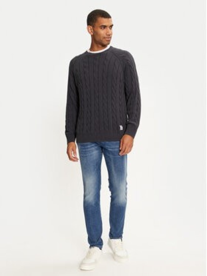 Pepe Jeans Sweter Camdem PM702455 Granatowy Regular Fit